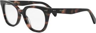 Celine Stijlvolle Brilmontuur voor Modieuze Liefhebbers - unisex - Brillen - Bruin - 52 MM - Accessoires