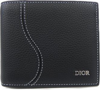 Dior Black Bill Wallet (Bi-Fold) (Pre-Owned)