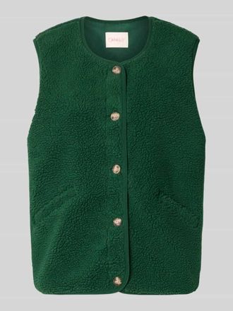 Only Regular Fit Weste in Teddyfell-Optik Modell BABY in Dunkelgruen, Gr&ouml;&szlig;e XL
