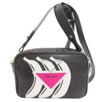 Prada Pre-owned Cross Body Bags, female, Black, Size: ONE SIZE Pre-owned Vintage Shoulder Bag