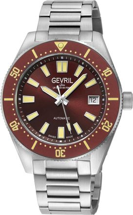 Gevril Group Mariner Row Automatic Brown Dial Mens Watch 46904B