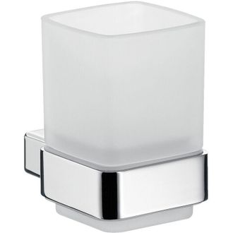 Emco Portavasos Loft Modelo De Pared. Cristal De Cromo Satinado