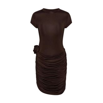 Rotate ROTATE Birger Christensen, Short Dresses, female, Brown, Size: XS Short Dresses