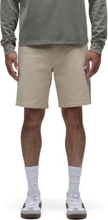 Hudson Venice Flat Front Tan Cotton Twill Chino Shorts in Vintage Khaki at Nordstrom Rack, Size 30