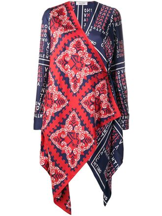 Valentino Garavani kleine Bandana en puzzel shirt - Blauw
