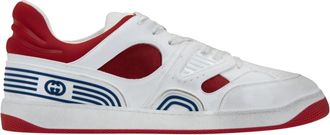 Gucci Lace-Up Sneakers - Heren - Sneakers - Wit - 47 EU - Leer - Schoenen