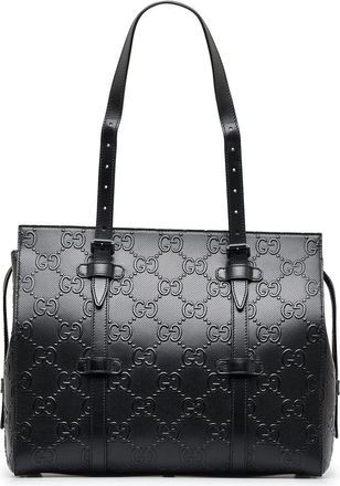 Gucci Shopper - 2016-2022 GG Embossed Tote - Gr. unisize - in Schwarz - für Damen