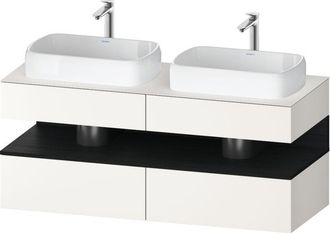 Duravit Qatego Consola Mueble Bajo Lavabo, 2 Extensiones, 2 - Duravit