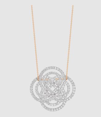 Ginette NY Collier Purity Baby Or Rose Diamants