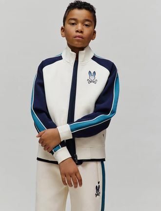Psycho Bunny Kids Caspian Colorblocked Track Bomber 250 PRISTINE / M/10-12