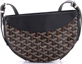 Goyard Hirondelle Shoulder Bag Coated Canvas and Leather