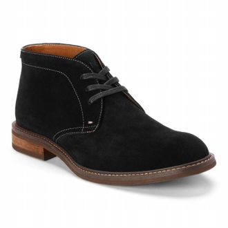 Vionic Mens Chase Lace Up Chukka Boot In Black