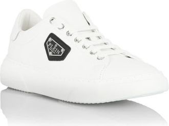 Philipp Plein Leather Lo-Top Sneakers Iconic Plein Unisex in White at Nordstrom, Size 39