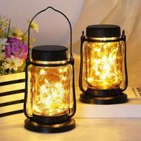 OEM Guirnalda De Luces Solares Para Exteriores Burrs, Paquete De 2, Guirnalda De Luces Solares De Cristal Vintage Con 30 Led, Decoraci&oacute;n Retro Impermeable
