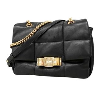 Ferragamo Pre-owned Shoulder Bags, female, Black, Size: ONE SIZE Pre-owned Shoulder Bag