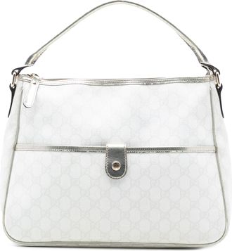 Gucci Pre-owned Womens Gg Supreme Joy Handbag - White Textile - One Size
