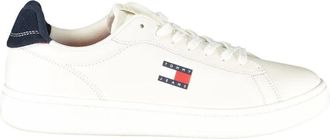 Tommy Hilfiger Witte Leren Heren Sneaker - Heren - Sneakers - Wit - 40 EU - Schoenen
