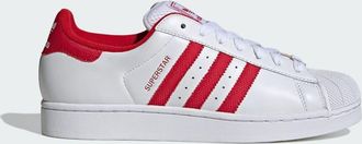 adidas Originals Superstar II - Sneakers bianche e rosse-Bianco