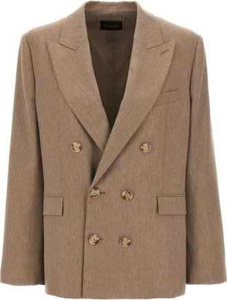 Andamane Pixie Double-breasted Blazer - Dames - Blazers - Beige - M - Jassen