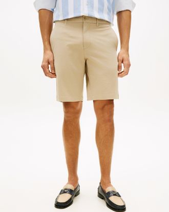 Tommy Hilfiger Mens Denton Twill Shorts in Tan Cotton - Size 36 (Waist)
