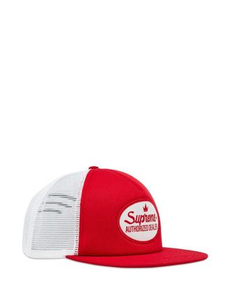 SUPREME mesh-back panelled cap hat - Red