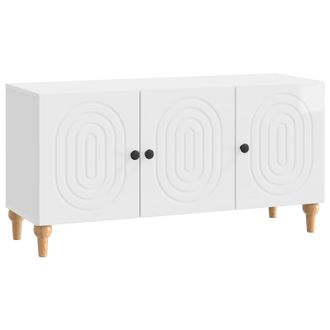 vidaXL Mueble De Tv Brillante 99 X 34,5 X 50 Cm Madera De Ingenier&iacute;a Vidaxl