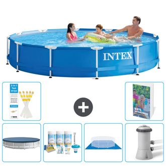 Intex Piscina Con Estructura Redonda - 366x76 Cm - 7-piezas S77