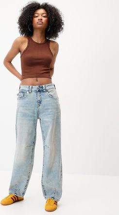 True Religion Womens Flap pockets baggy jean