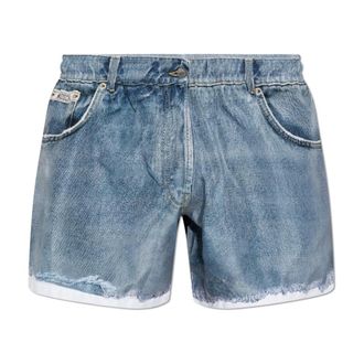 Moschino Beachwear, male, Blue, Size: XL Swim Shorts