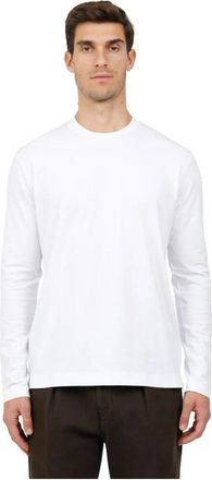 Mazzarelli T-Shirt met lange mouwen - Heren - Longsleeves - Wit - XL - Tops