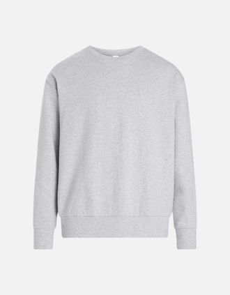 Calvin Klein Mens Modern Terry Sweatshirt, Grey Heather - Size: 35/34/32