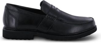 Apex Mens Lexington Strap Penny Loafer - Wide In Black