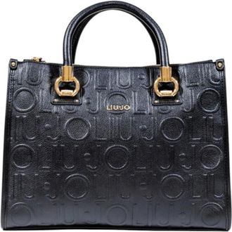 Liu Jo Tassen, Dames, Zwart, ONE Size, Witte Handtas met Schouderband