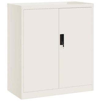 Berkfield Home File Cabinet White 79x40x90 cm Steel | Size: 79 x 40 x 90 cm