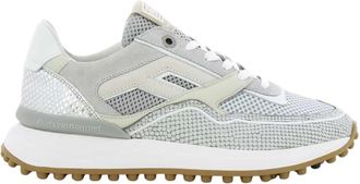 Floris Van Bommel Schoenen, Dames, Grijs, 40 EU, Leer, Lichtgrijze Sneakers