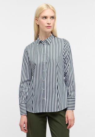 Eterna Hemdbluse ETERNA REGULAR FIT, Damen, Gr. 40, dunkelgr&uuml;n, 100% Baumwolle, Blusen Hemdbluse, EASY IRON (b&uuml;gelleicht)