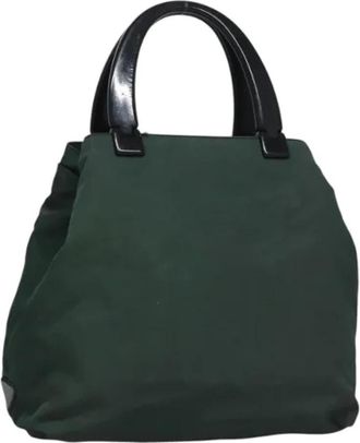 Prada Pre-owned Nylon handbags - Dames - Vintage Handtas - Groen - ONE Size - Nylon - Vintage