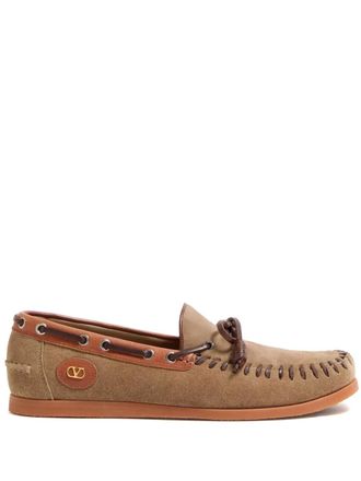 Valentino Garavani Palm Avenue boat shoes - Brown