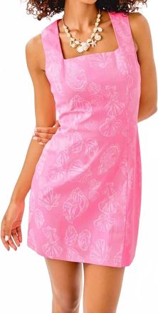 Lilly Pulitzer Womens Kalinara Stretch Romper In Rousseau Pink Cool As Shell