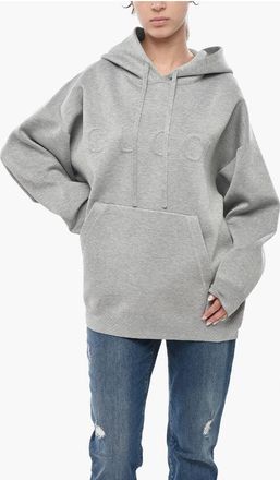 Gucci Wool-Blend Hoodie with Embossed Logo size S