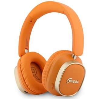 OEM Auriculares Supraaurales Guess Bluetooth Enc Rectangulares De Metal Con Letras Naranjas