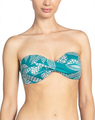 Robin Piccone Womens Romy Bandeau Top In Ocean