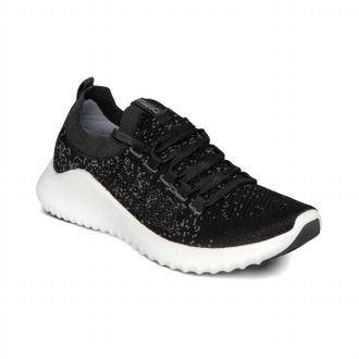 Aetrex Womens Carly Slip On Sneaker In Black/white