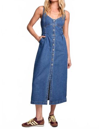 Saltwater Luxe Casia Midi Dress In Washed Indigo
