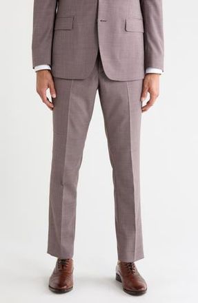 Original Penguin Houndstooth Wool Blend Pants in Mauve at Nordstrom Rack, Size 28 X 30