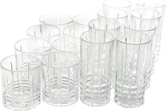 Gibson Home Jewelite 16 Piece Tumbler and Double Old Fashioned Glass Set in Clear at Nordstrom