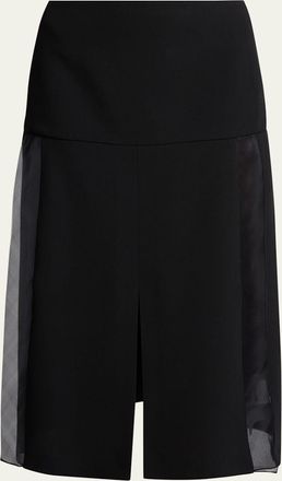 Jil Sander Slit Paneled Midi Skirt