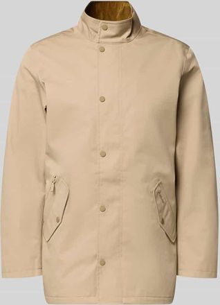 Barbour Regular Fit Funktionsjacke mit Zweiwege-Rei&szlig;verschluss in Stein, Gr&ouml;&szlig;e XXL