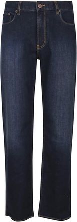 Emporio Armani Straight Jeans, male, Blue, Size: W30 J76 Straight Jeans