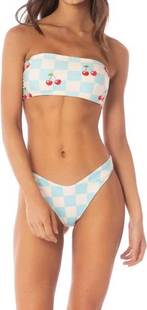 Maaji Royal Game Bryn Strapless Bandeau Bikini Top In Multicolor
